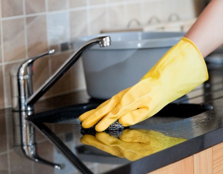 Office cleaners in TW13 preparing a commercial workspace