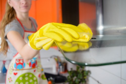 Professional after builders cleaning of windows and surfaces in TW13